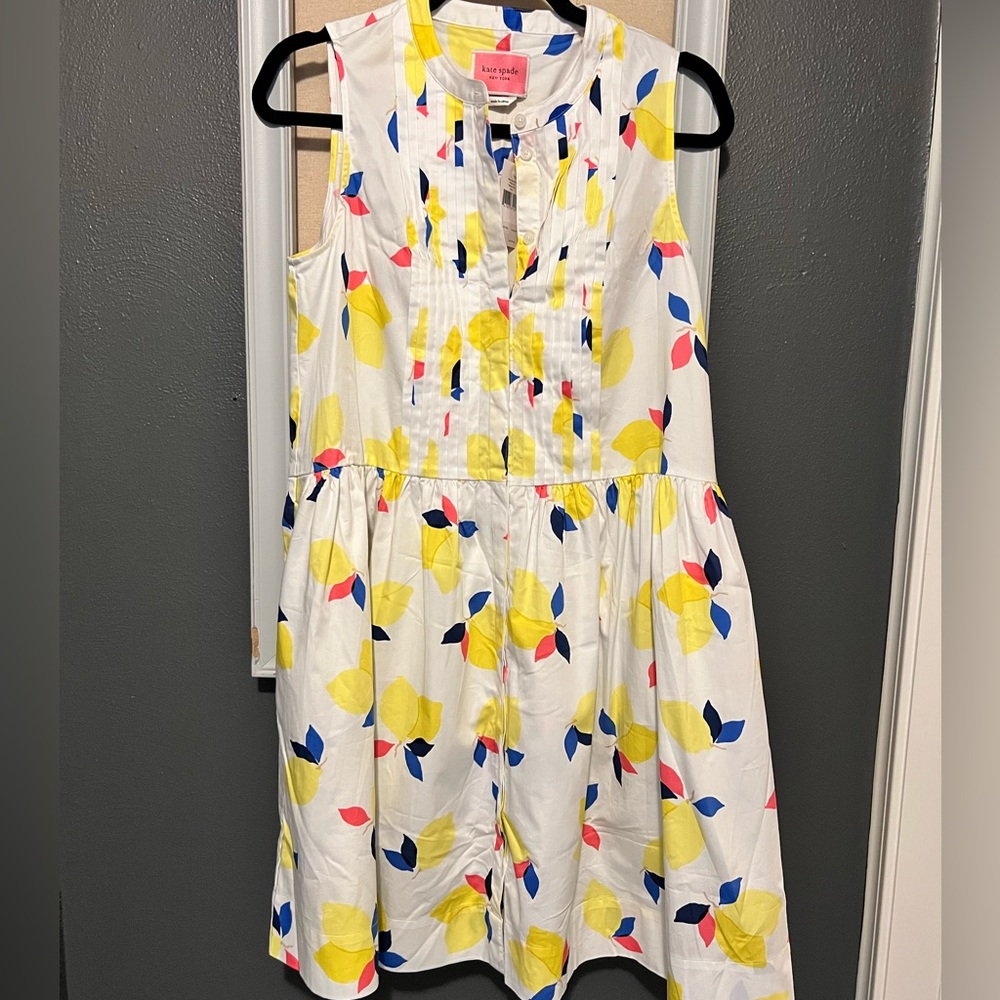 Kate spade lemon print dress